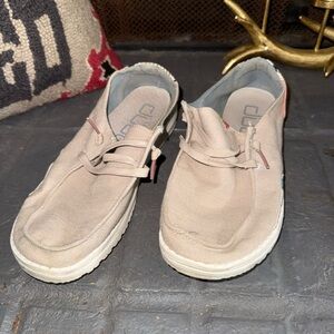 ❌SOLD❌ Hey Dude Women's Beige Slip-On Sneakers